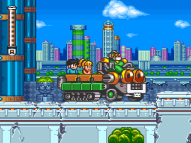 Mega Man 7 screenshot - Intro Stage